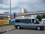 Бесплатный автобус Genser в пункт аренды автомобилей АрендаАвто-ксл на ул.Добролюбова